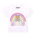 Baby White Rainbow Toy S/s T Shirt 101231 by Moschino from Hurleys