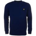 Mens Navy Lambswool Knitted Jumper