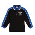 Boys Black/Blue Branded L/s Polo Shirt 76488 by Moschino from Hurleys