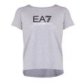 Womens Grey Branded Logo S/s T Shirt 30536 by EA7 from Hurleys