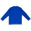 Boys Blue Chest Branded L/s Tee Shirt 11595 by Armani Junior from Hurleys