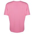 Womens Pink Logo Box S/s T Shirt 21409 by Love Moschino from Hurleys