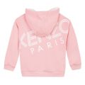 Girls Mid Pink Cosmic Logo Hooded Zip Sweat Jacket 30767 by Kenzo from Hurleys