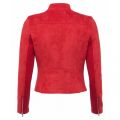 Womens Blazer Red Ellef Suedette Biker Jacket 21251 by French Connection from Hurleys
