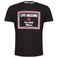 Mens Black Chest Logo Box Slim S/s T Shirt 21442 by Love Moschino from Hurleys