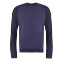 Mens Navy Smug Crew Neck Knitted Jumper 29518 by Ted Baker from Hurleys