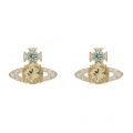 Womens Gold/Turquoise Yellow Ismene Earrings 82471 by Vivienne Westwood from Hurleys