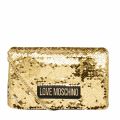 Womens Gold Sequin Crossbody Bag 79542 by Love Moschino from Hurleys