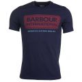 Mens Navy International Logo S/s Tee Shirt 71518 by Barbour International from Hurleys