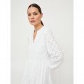 Womens White Vikawa Lace Tiered Dress 101593 by Vila from Hurleys
