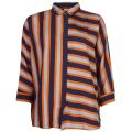 Casual Womens Dark Blue Emaxi_1 Stripe Blouse 22198 by BOSS from Hurleys