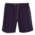Mens Navy Side Logo Swim Shorts 59294 by Lacoste from Hurleys