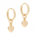 Womens Gold Tone Harrye Heart Huggie Earrings 98414 by Ted Baker from Hurleys