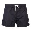 Mens Black/White Branded Leg Swim Shorts 107033 by Dsquared2 from Hurleys