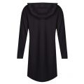 Womens Black Hooded Logo Box Dress 35198 by Love Moschino from Hurleys