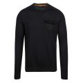 Mens Navy Saysay Patch Pocket Crew Knitted Jumper 50954 by Ted Baker from Hurleys
