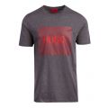 Mens Grey Dolive201 Logo S/s T Shirt 73630 by HUGO from Hurleys