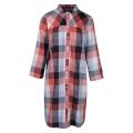 Womens Blue/Rose Seaglow Check Shirt Dress 38707 by Barbour from Hurleys