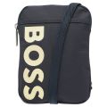Mens Dark Blue Catch Y_Phone Crossbody Bag 106719 by BOSS from Hurleys