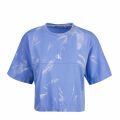 Womens Powdery Blue Back Print Logo Lava Dye S/s T Shirt 75142 by Calvin Klein from Hurleys