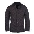 Mens Black Heritage Liddesdale Quilted Jacket 75294 by Barbour from Hurleys