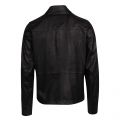 Casual Mens Black Jobean Leather Jacket 76889 by BOSS from Hurleys