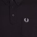 Mens Black Button Down Collar S/s Polo Shirt 82675 by Fred Perry from Hurleys