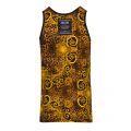 Mens Gold Leo Baroque Print Vest Top 43683 by Versace Jeans Couture from Hurleys