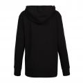 Womens Black Structure Hooded Zip Through Sweat Top
