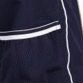 Mens Navy Branded Zip Through Jacket