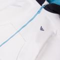 Infant White/Navy Logo Tape Hooded Tracksuit 38035 by Emporio Armani from Hurleys