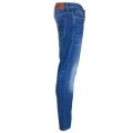 Mens Bright Blue Orange 90 Tapered Fit Jeans 6358 by BOSS from Hurleys