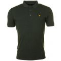 Mens Dark Sage Marl S/s Polo Shirt 64937 by Lyle and Scott from Hurleys