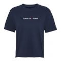 Womens Twilight Navy Modern Logo S/s T Shirt 58092 by Tommy Jeans from Hurleys