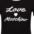 Womens Black Logo S/s T Shirt 110552 by Love Moschino from Hurleys