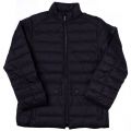 Boys Black Crossover Quilted Jacket