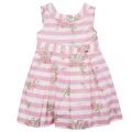 Girls Rose Flowers & Stripes Dress 22601 by Mayoral from Hurleys