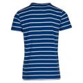 Mens Blue/White Basic Logo Stripe Slim Fit T Shirt 39132 by Tommy Hilfiger from Hurleys