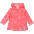 Girls Fuschia High Shine Branded Raincoat 36557 by Billieblush from Hurleys
