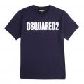 Boys Eclipse Blue Chest Logo S/s T Shirt 91474 by Dsquared2 from Hurleys