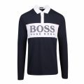 Athleisure Mens Navy Plisy 1 Rugby L/s Polo Shirt 57051 by BOSS from Hurleys