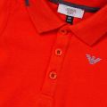 Baby Orange Small Logo S/s Polo Shirt 62479 by Armani Junior from Hurleys