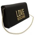 Womens Black Plated Logo Crossbody Bag 85895 by Love Moschino from Hurleys