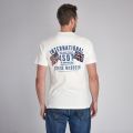 Mens Whisper White Team Flags S/s T Shirt 56406 by Barbour Steve McQueen Collection from Hurleys