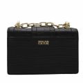 Womens Black Leather Buckle Crossbody Bag 75840 by Versace Jeans Couture from Hurleys