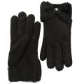 Womens Black Classic Bow Shorty Gloves 67657 by UGG from Hurleys
