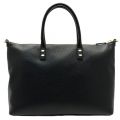 Womens Black Frances Leather Medium Tote Bag
