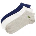 Mens Assorted 3 Pack Trainer Socks 14747 by Lacoste from Hurleys