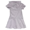 Girls Grey Melange Couture Logo Hood Dress 36131 by Moschino from Hurleys