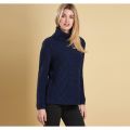 Lifestyle Womens Navy Court Roll Collar Knitted Jumper 12498 by Barbour from Hurleys